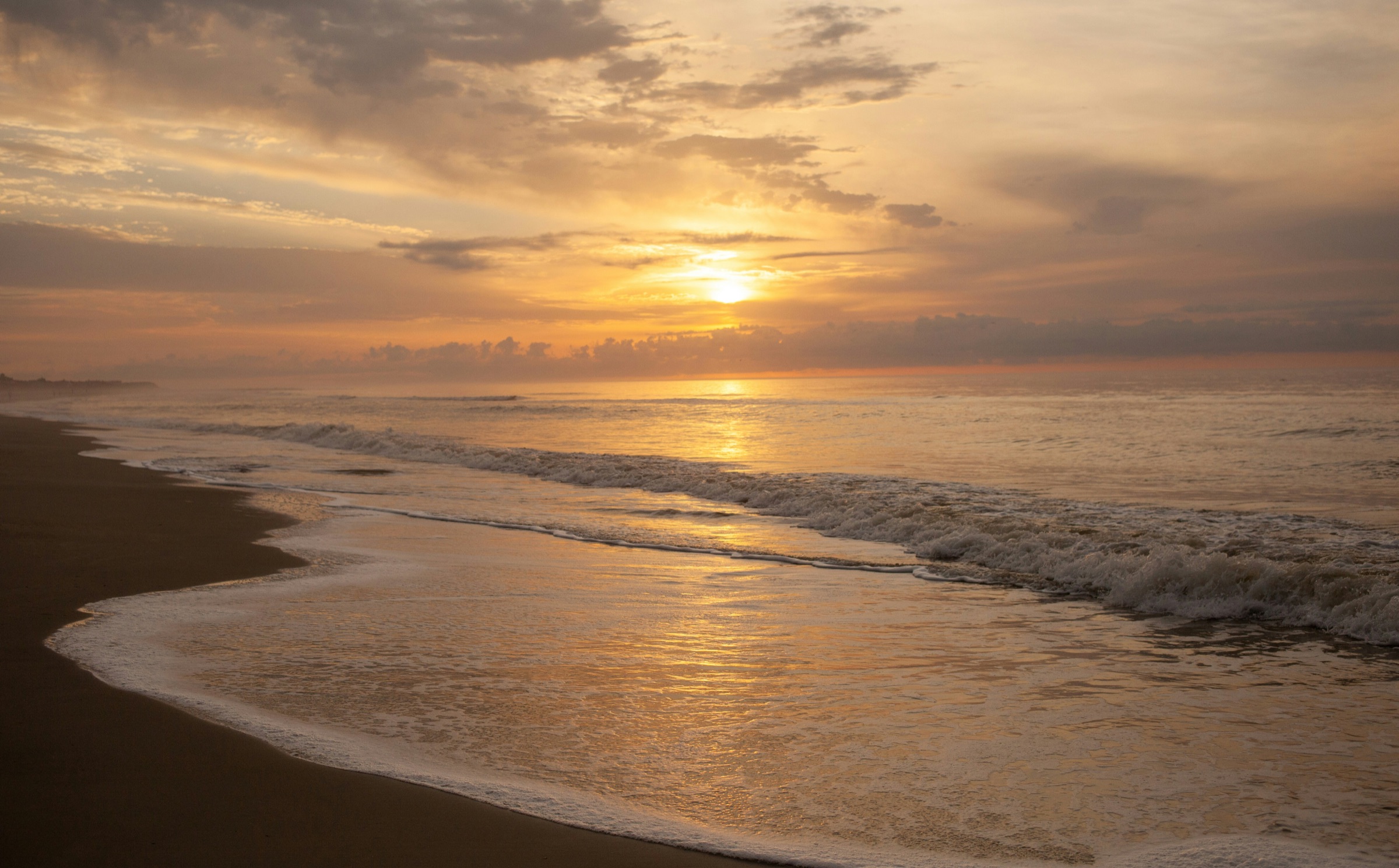 Sunrise over the Southeastern North Carolina coast